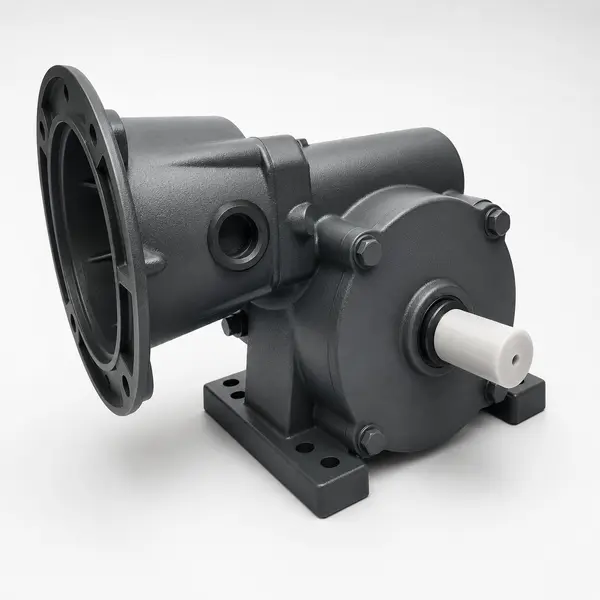 EP-SYF-1 center-drive worm gearbox for pivot irrigation — aluminum housing, six ratios, NEMA 56-C